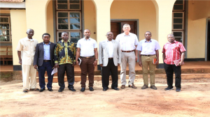 Our Managing Director Dr. Andreas Wesselmann and East Africa Director Dr. Gelase Rugaimukamu together with the District Commissioner and representatives of Kolping Tanzania